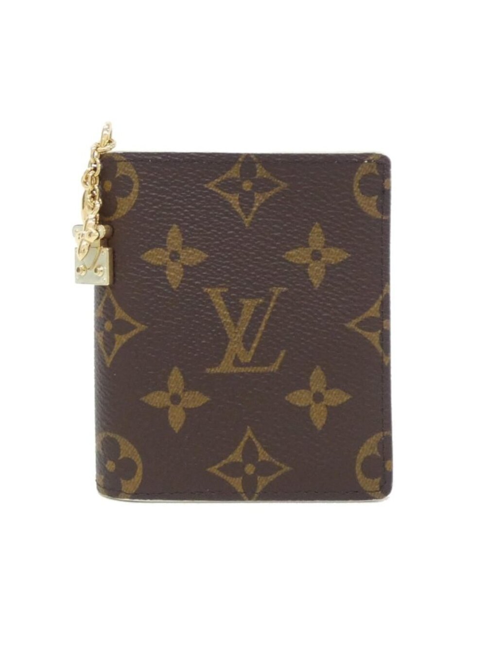 Louis Vuitton Monogram Pocket Wallet LV Charm